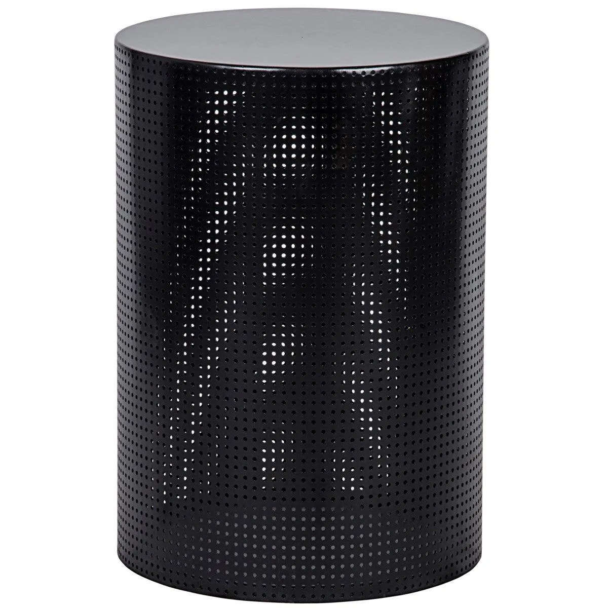 Dixon Side Table, Large, Black Steel