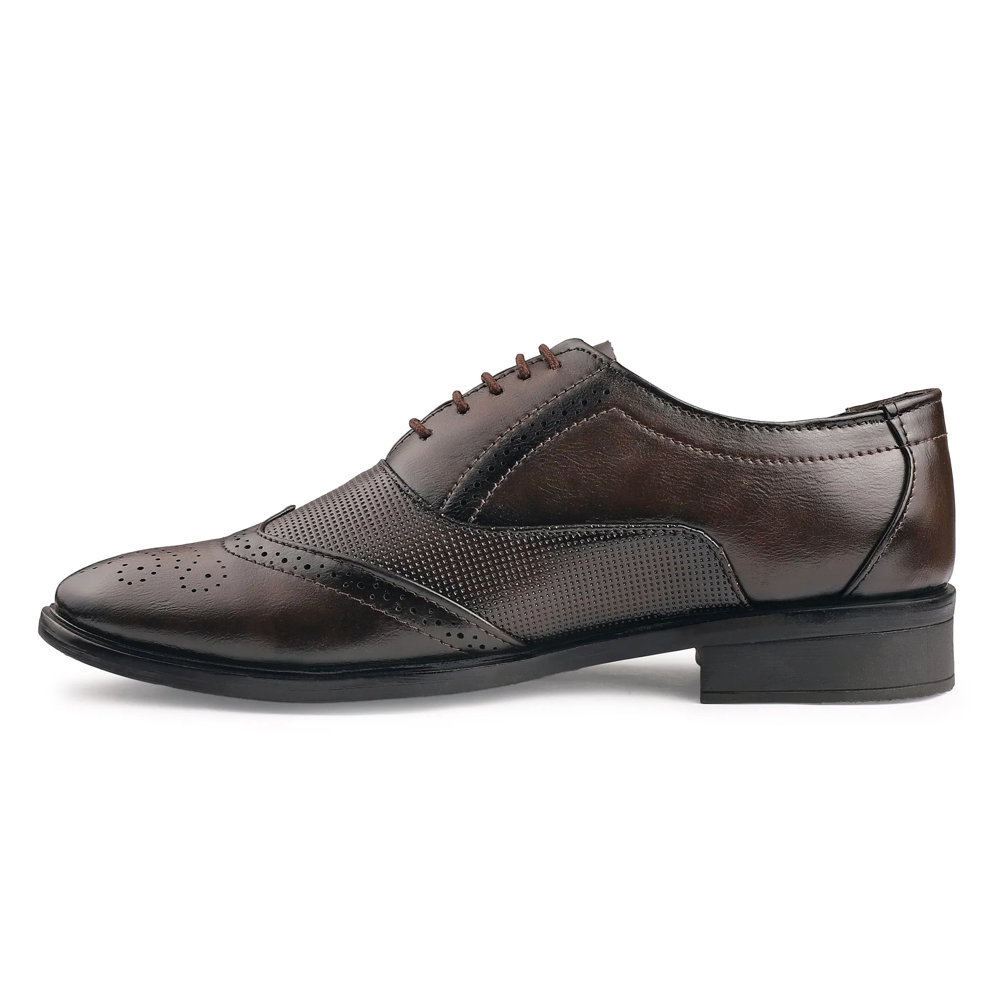 Dusk N Dazzling Brown Brogues for Men
