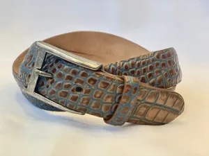 Embossed Crocodile Belt