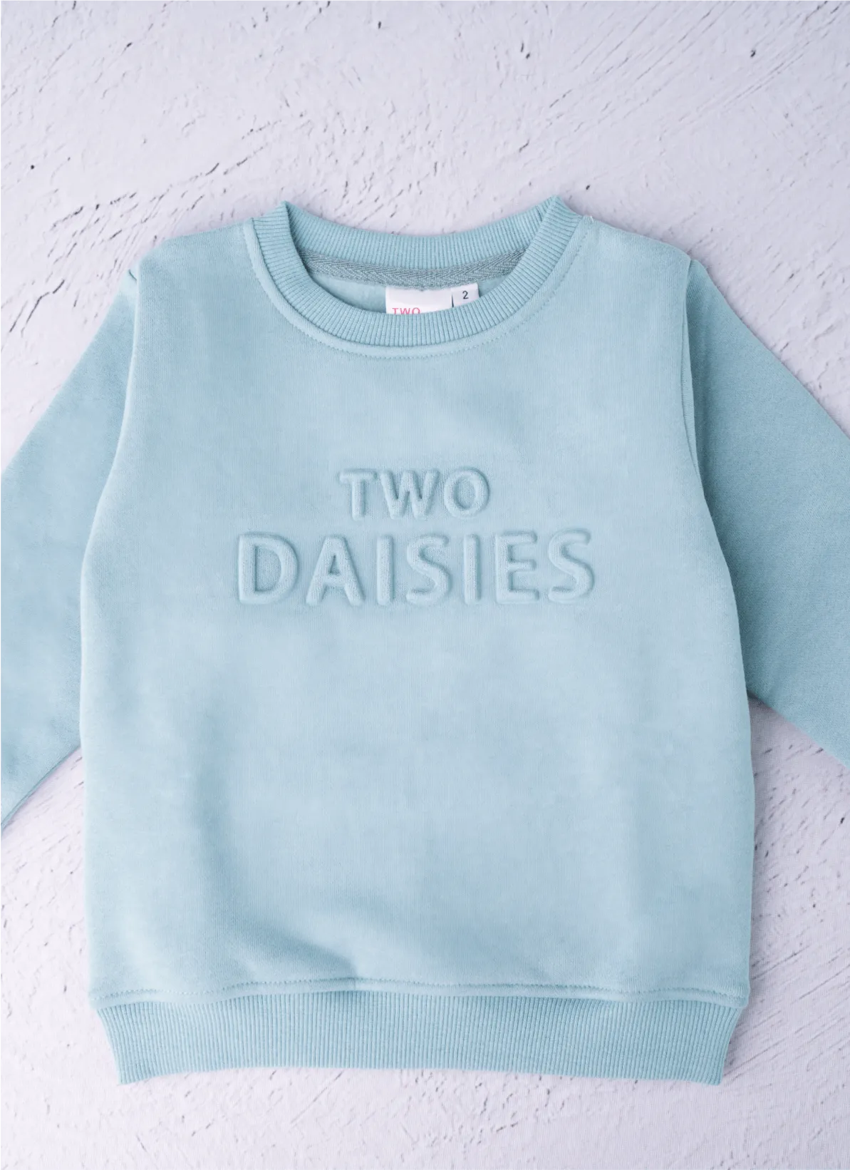 Embossed Kids Sweater Forest Green