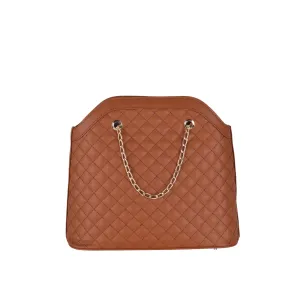 Embossed Leather Shoulder Bag