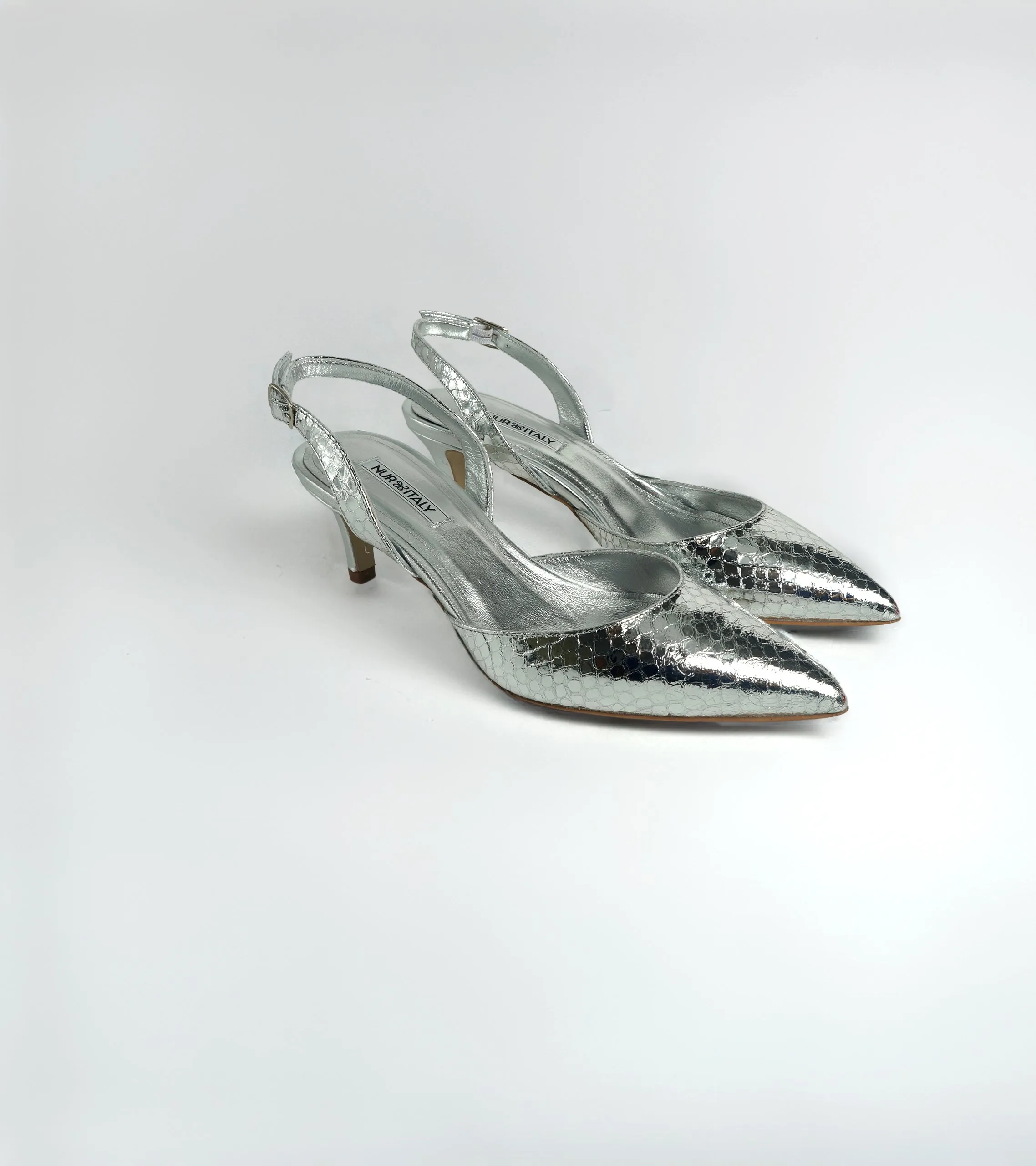 Emmanuela - Laminato Leather Pumps