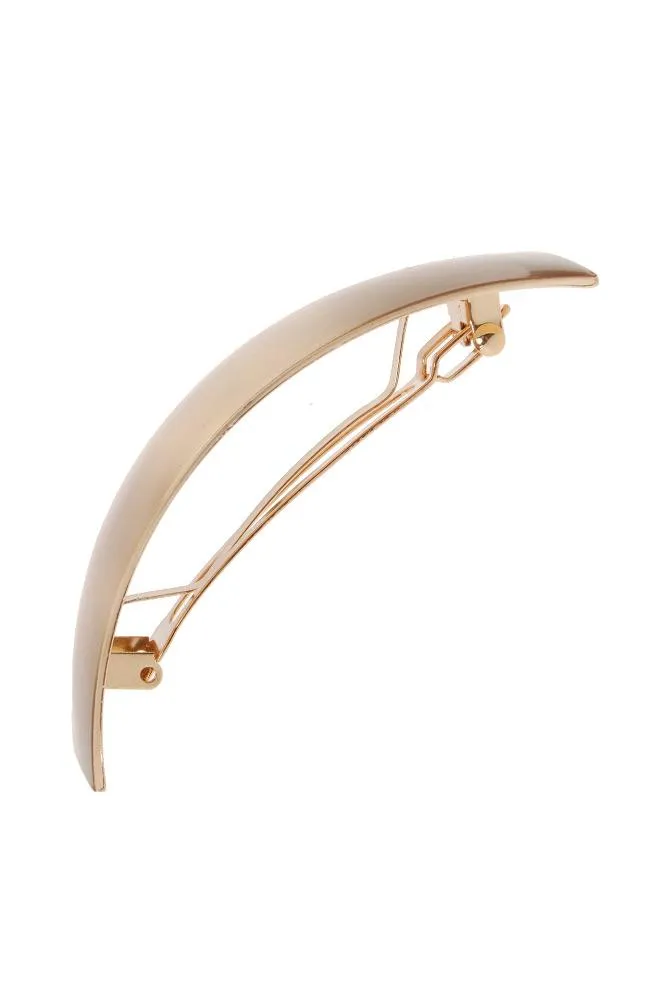 France Luxe Brushed Metal Volume Barrette