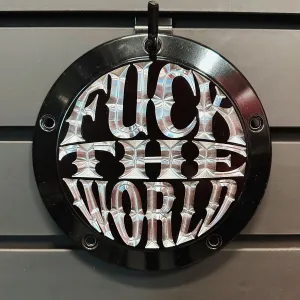 FTW M8 Softail Derby Cover - Gloss Black   Aluminum