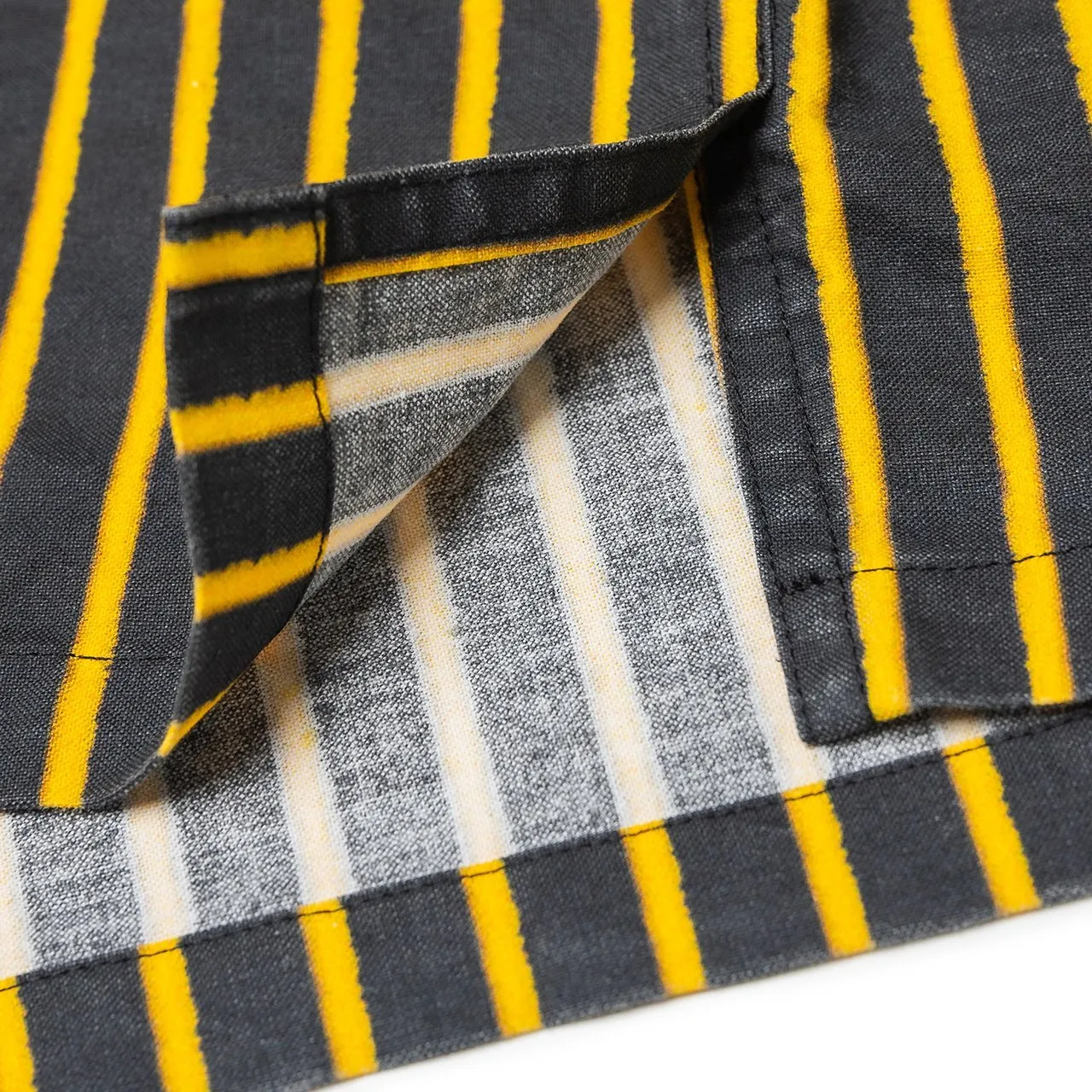 fucking awesome overspray stripe shirt (black / yellow)