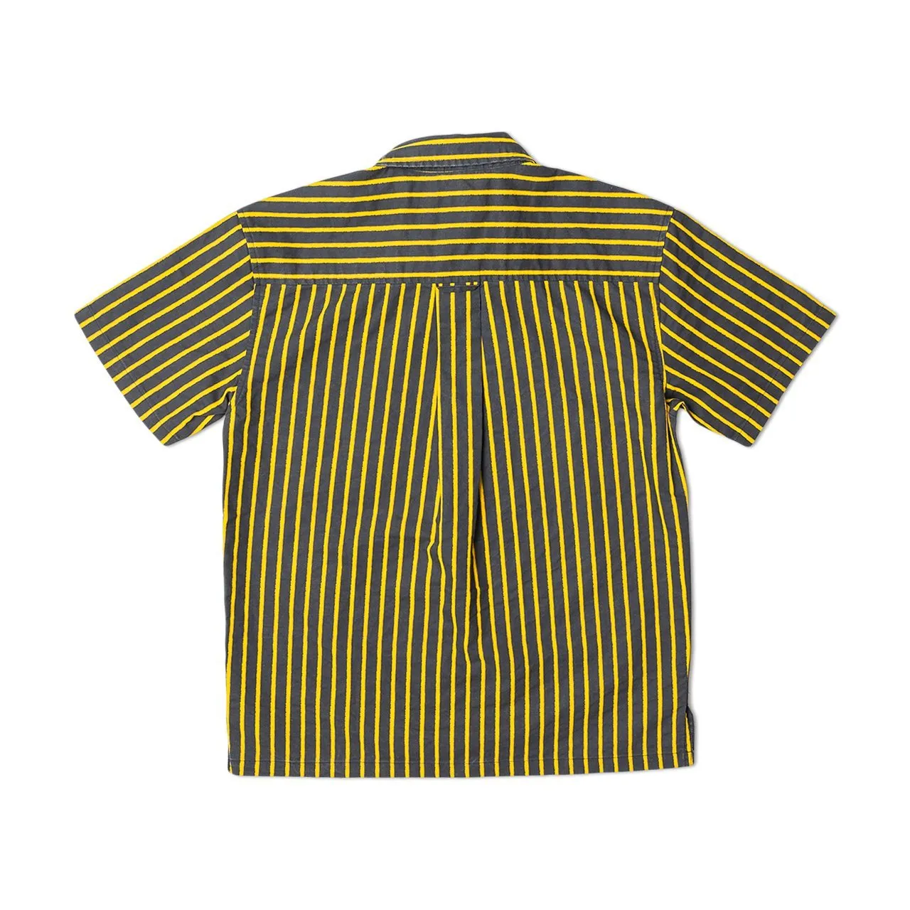 fucking awesome overspray stripe shirt (black / yellow)