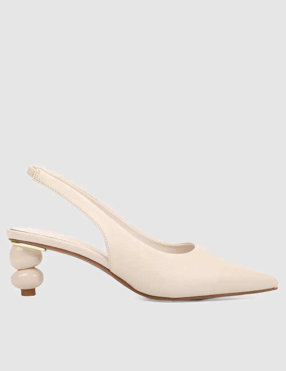 Glynis Pointed Toe Heels (Blanched Almond)