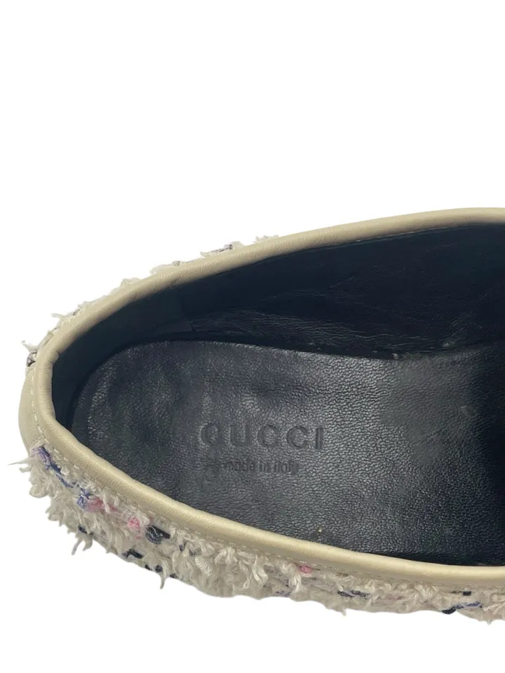 Gucci Jordan Tweed Horsebit Loafer Women's 37 = Us size 7