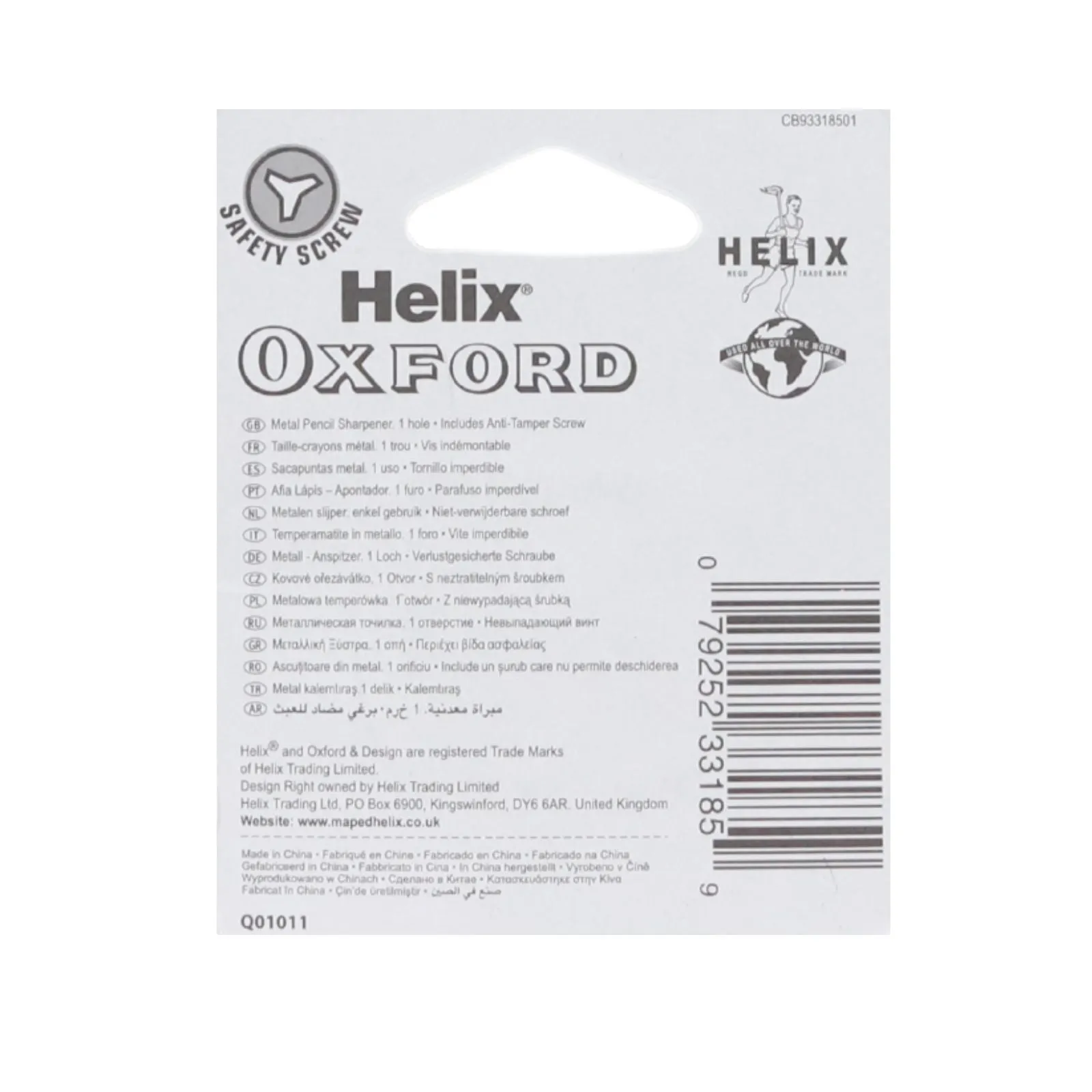 Helix - Oxford Single Hole Metal Sharpener
