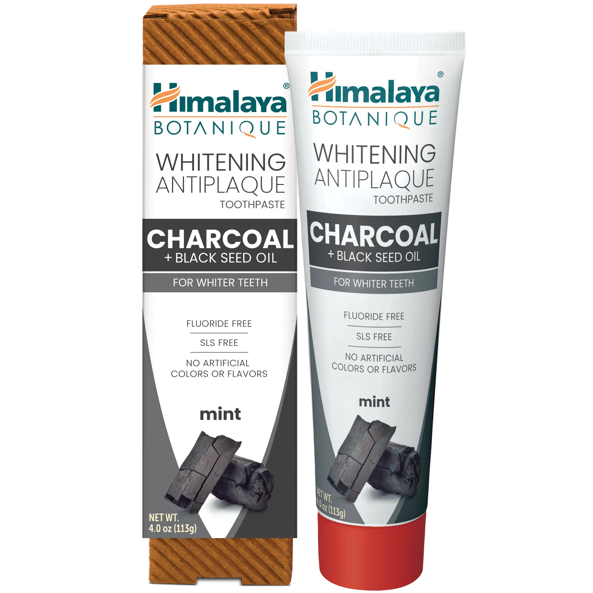 Himalaya Botanique Whitening Antiplaque Toothpaste Charcoal   Black Seed Oil 113G