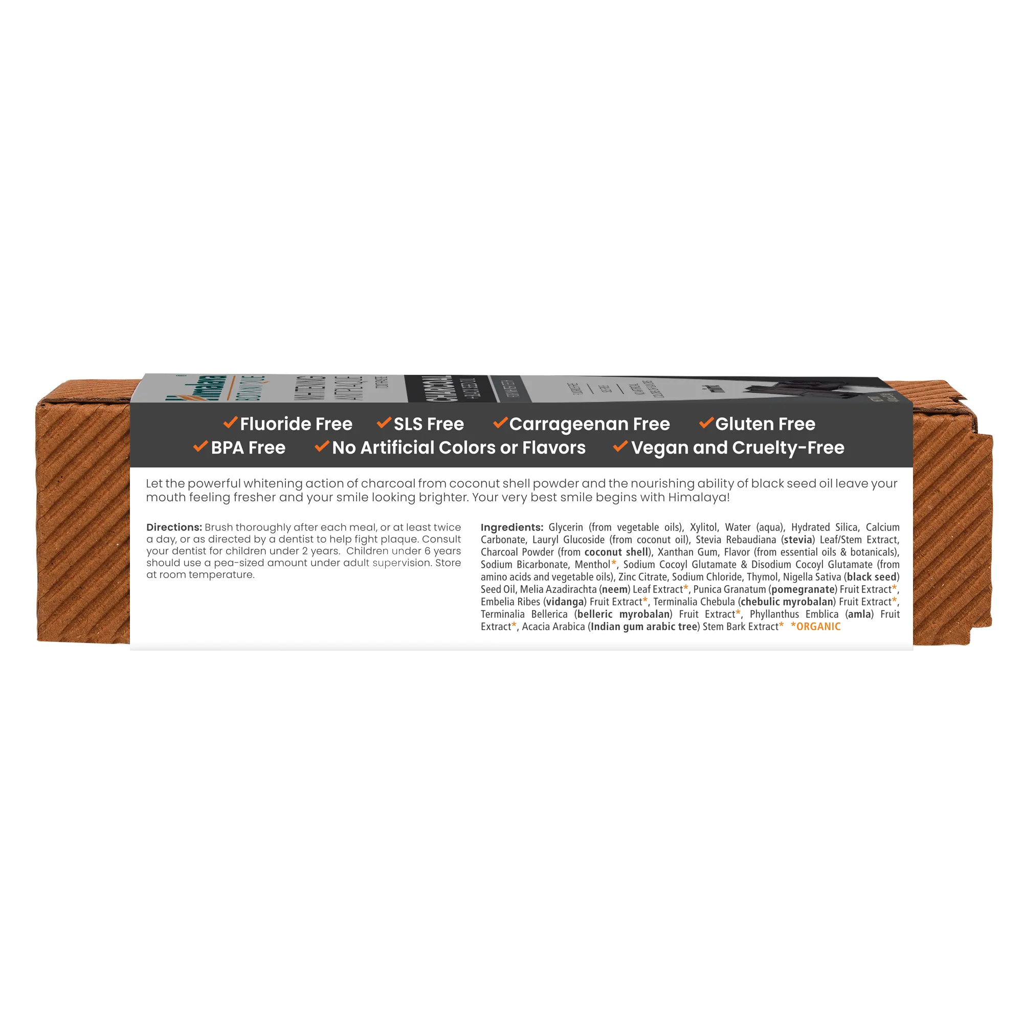 Himalaya Botanique Whitening Antiplaque Toothpaste Charcoal   Black Seed Oil 113G