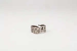Italia: Ancient Greek Irregular Tree Bark Wrap Ring