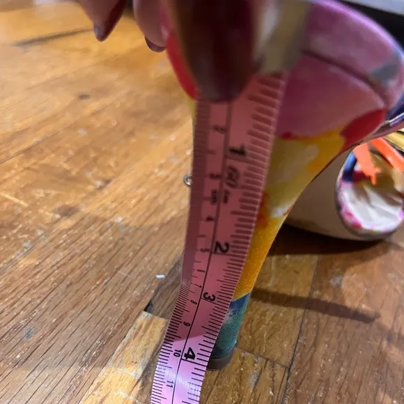 J Crew multi color heels