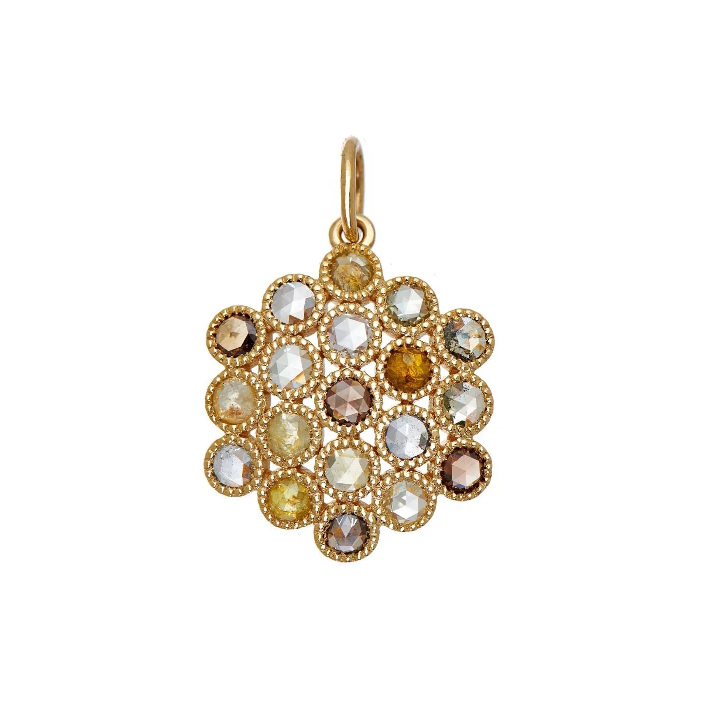 Josephine Multi-Color Diamond Pendant