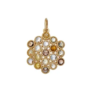 Josephine Multi-Color Diamond Pendant