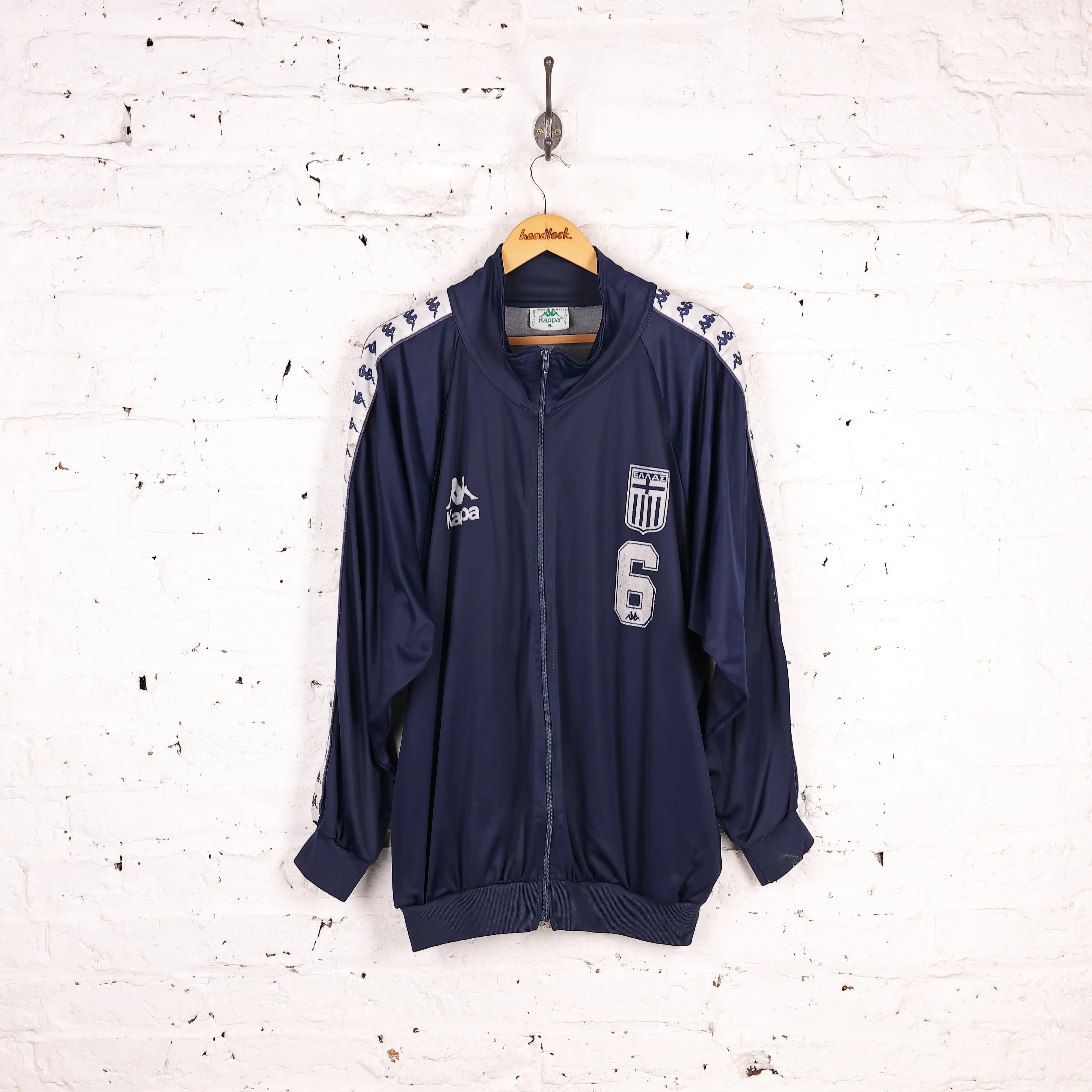 Kappa Greece 90s Tracksuit Top Jacket - Blue - XL