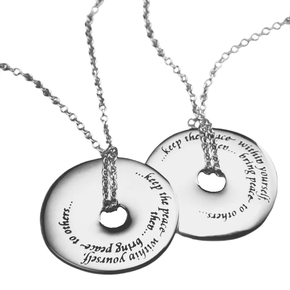 Keep The Peace Within Yourself  - Thomas A Kempis 14K Gold