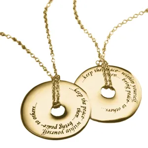 Keep The Peace Within Yourself  - Thomas A Kempis 14K Gold