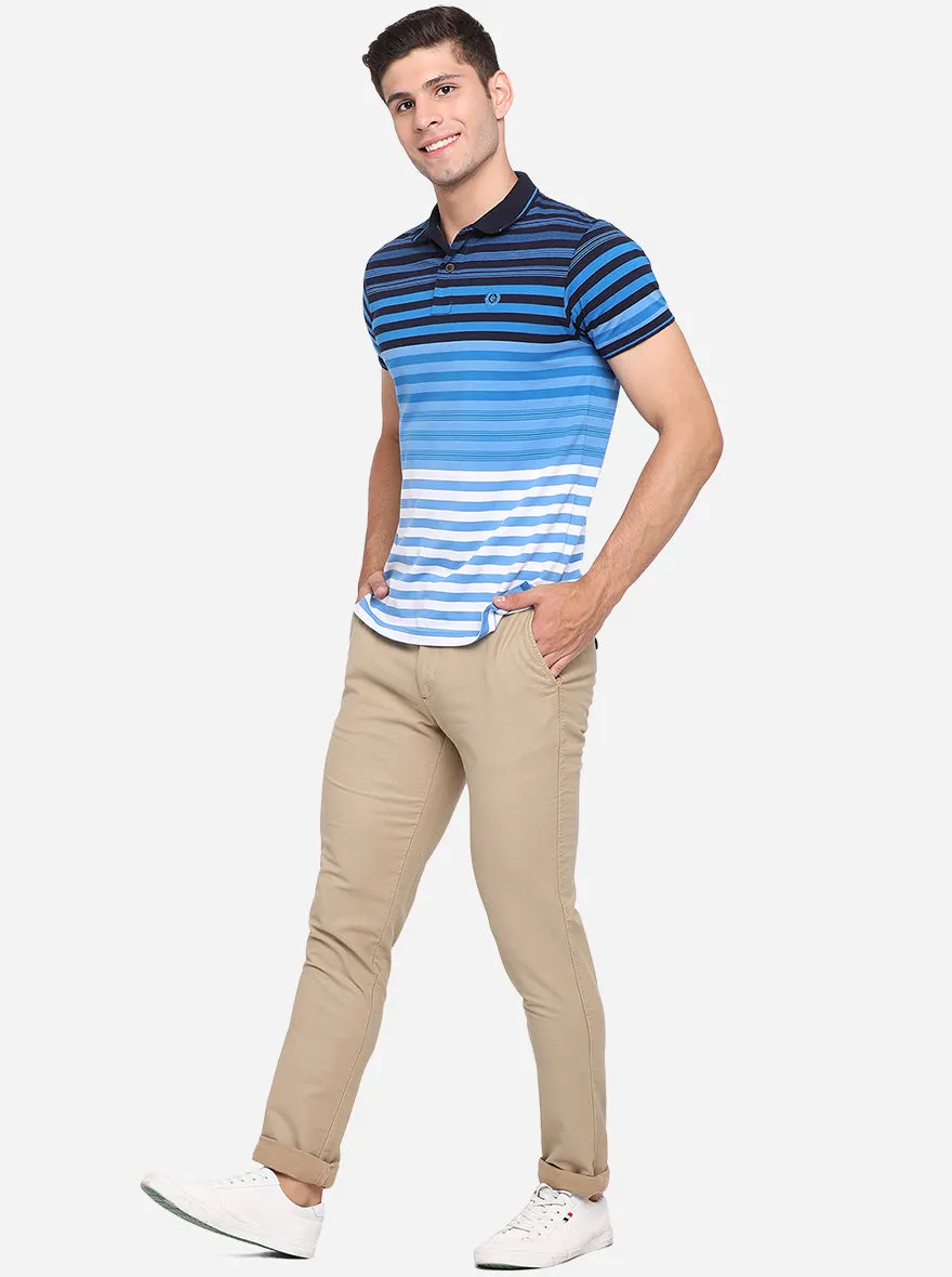 Khaki Solid Uno Fit Casual Trouser | JadeBlue