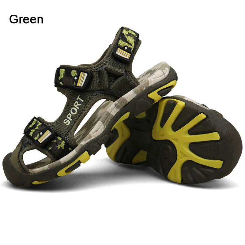 Kids Camouflage Sandals Wrap The Toes  Boys Beach Shoes