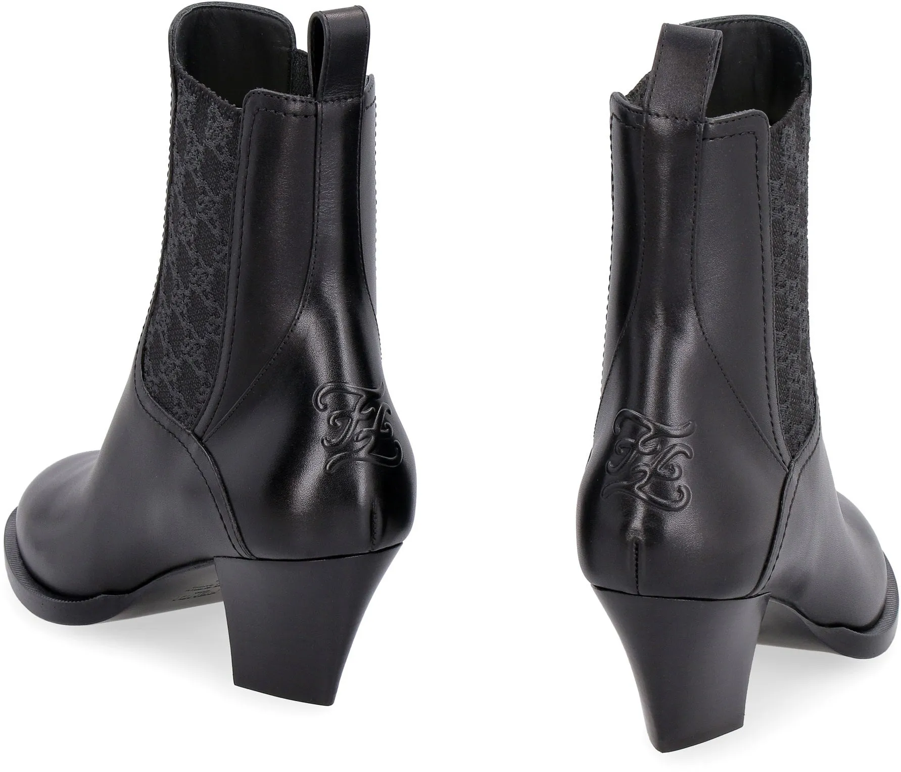 Leather ankle boots