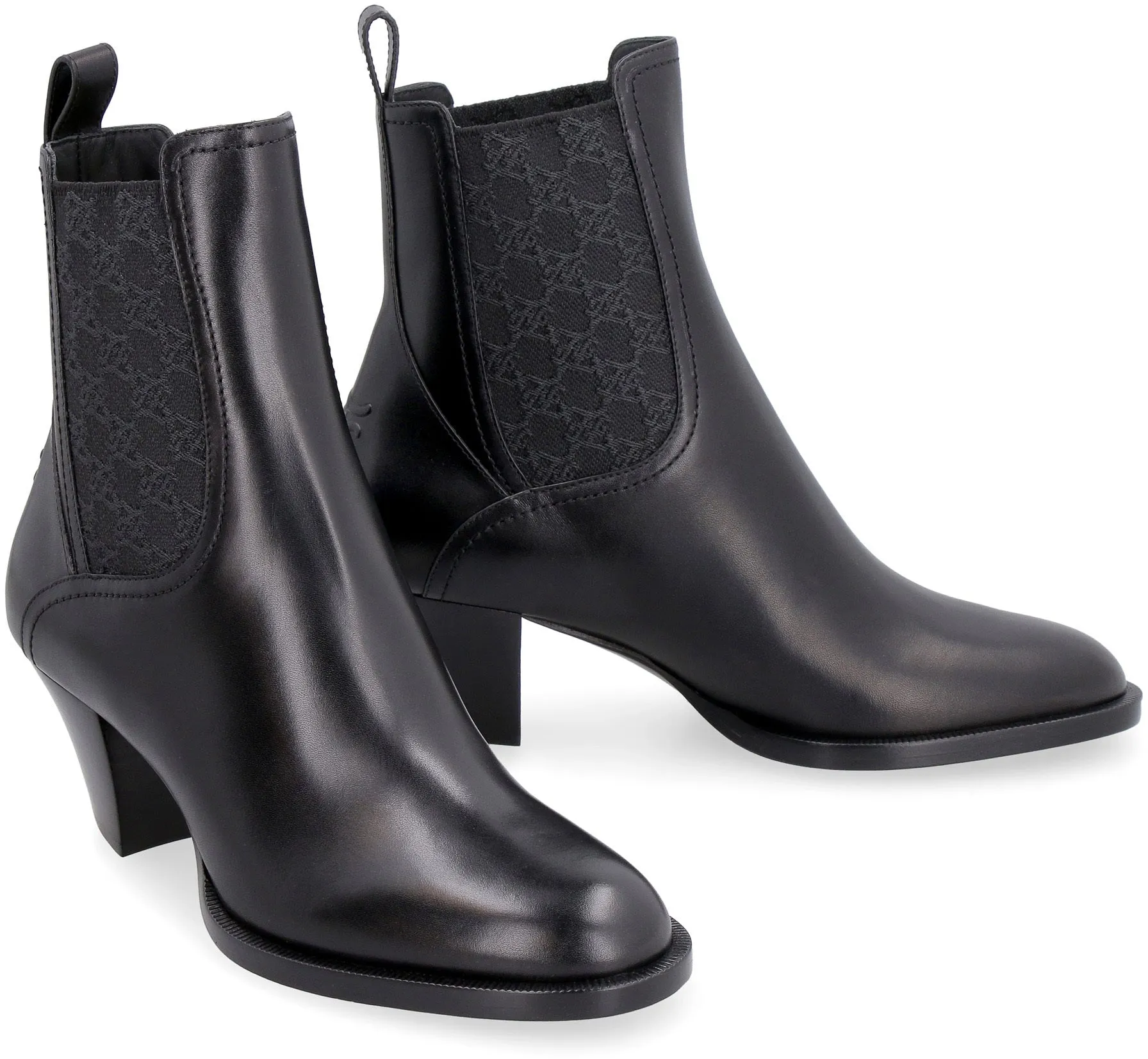 Leather ankle boots