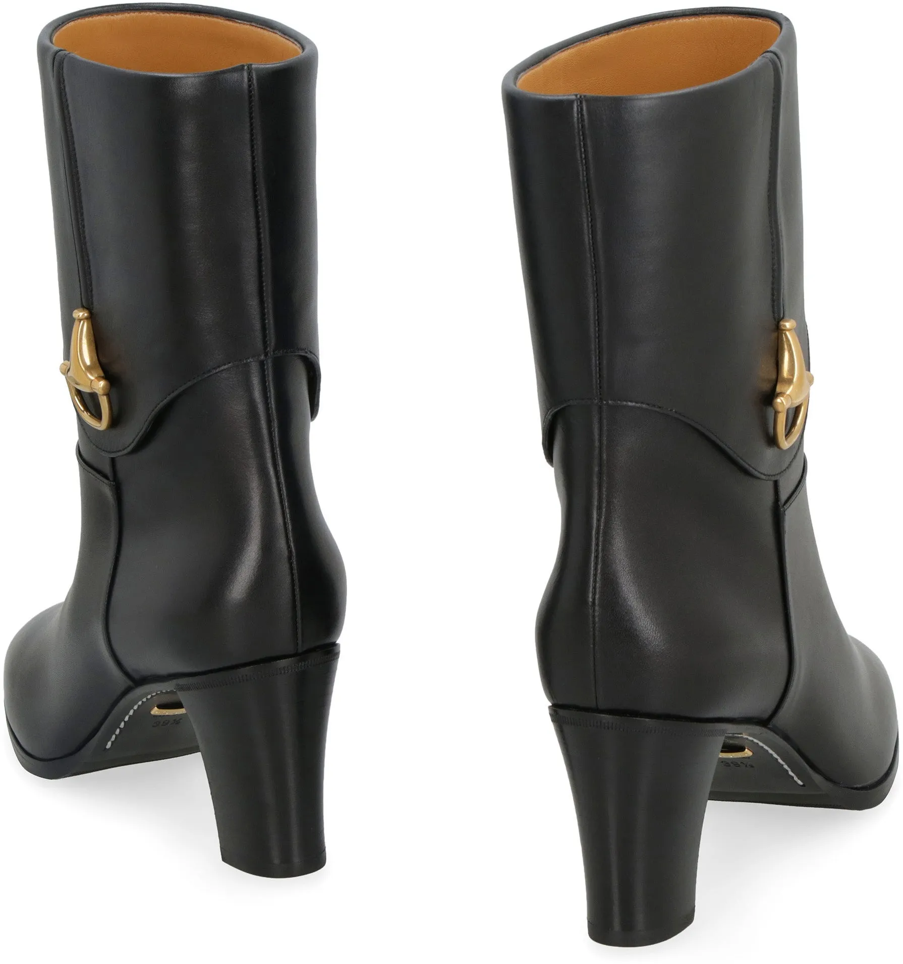 Leather ankle boots