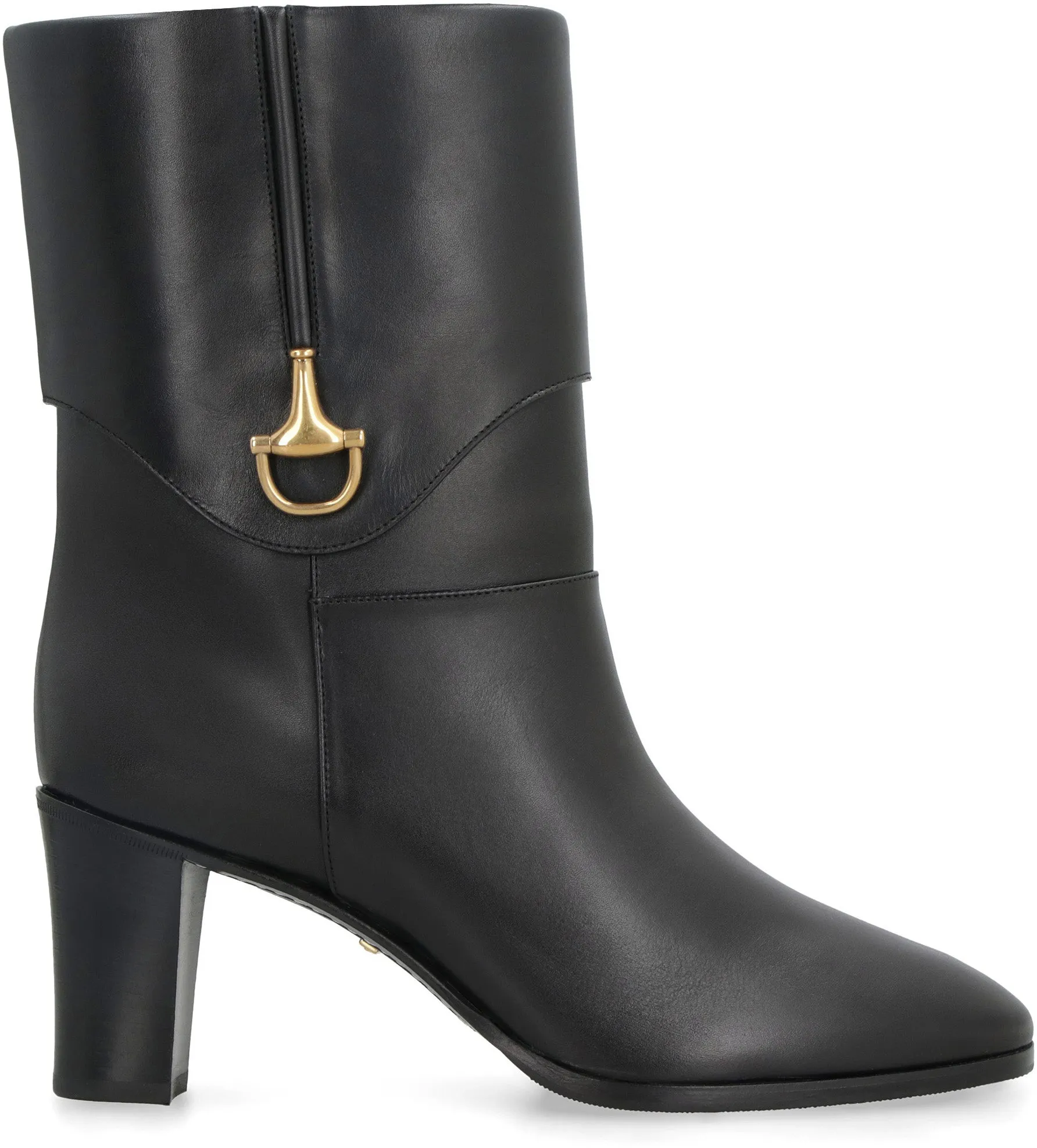 Leather ankle boots