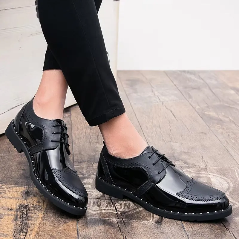 Loafers Shoes Lace Up Low Heel Platform Shoes