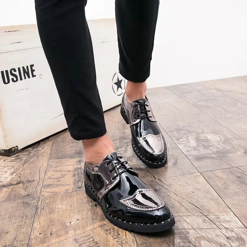 Loafers Shoes Lace Up Low Heel Platform Shoes