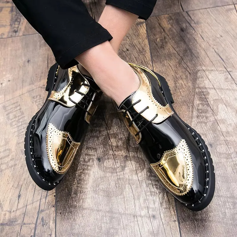 Loafers Shoes Lace Up Low Heel Platform Shoes