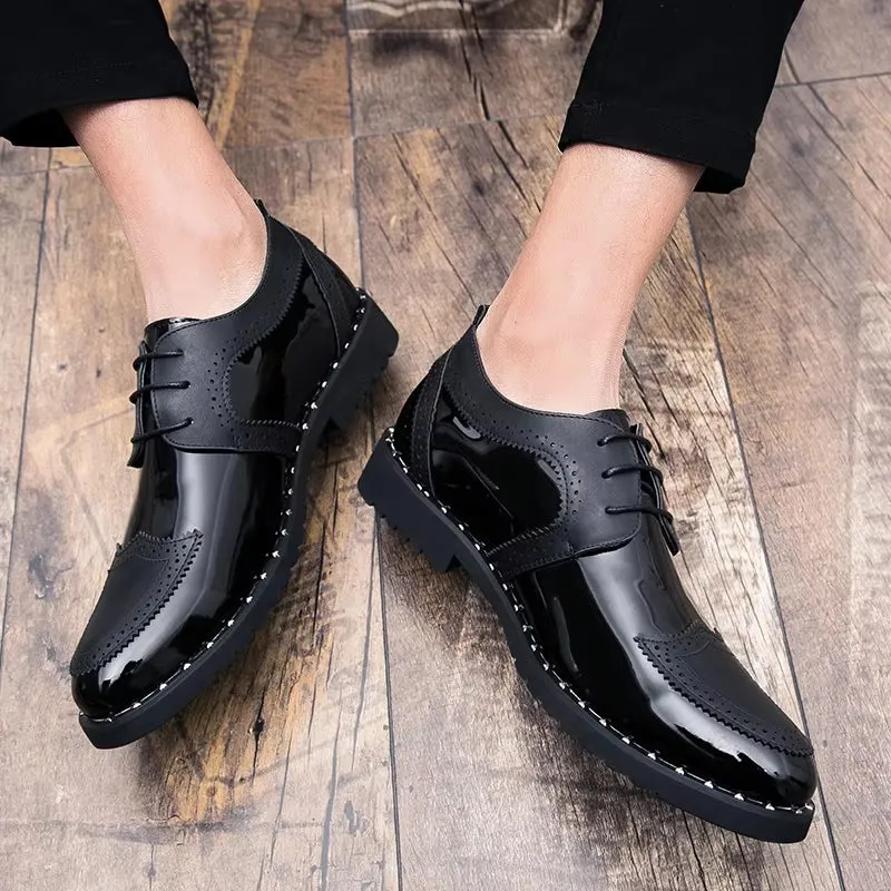 Loafers Shoes Lace Up Low Heel Platform Shoes