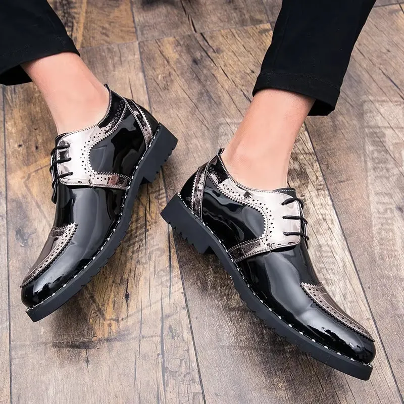 Loafers Shoes Lace Up Low Heel Platform Shoes