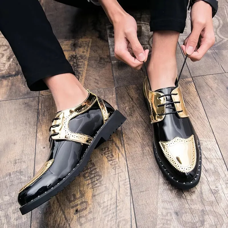 Loafers Shoes Lace Up Low Heel Platform Shoes