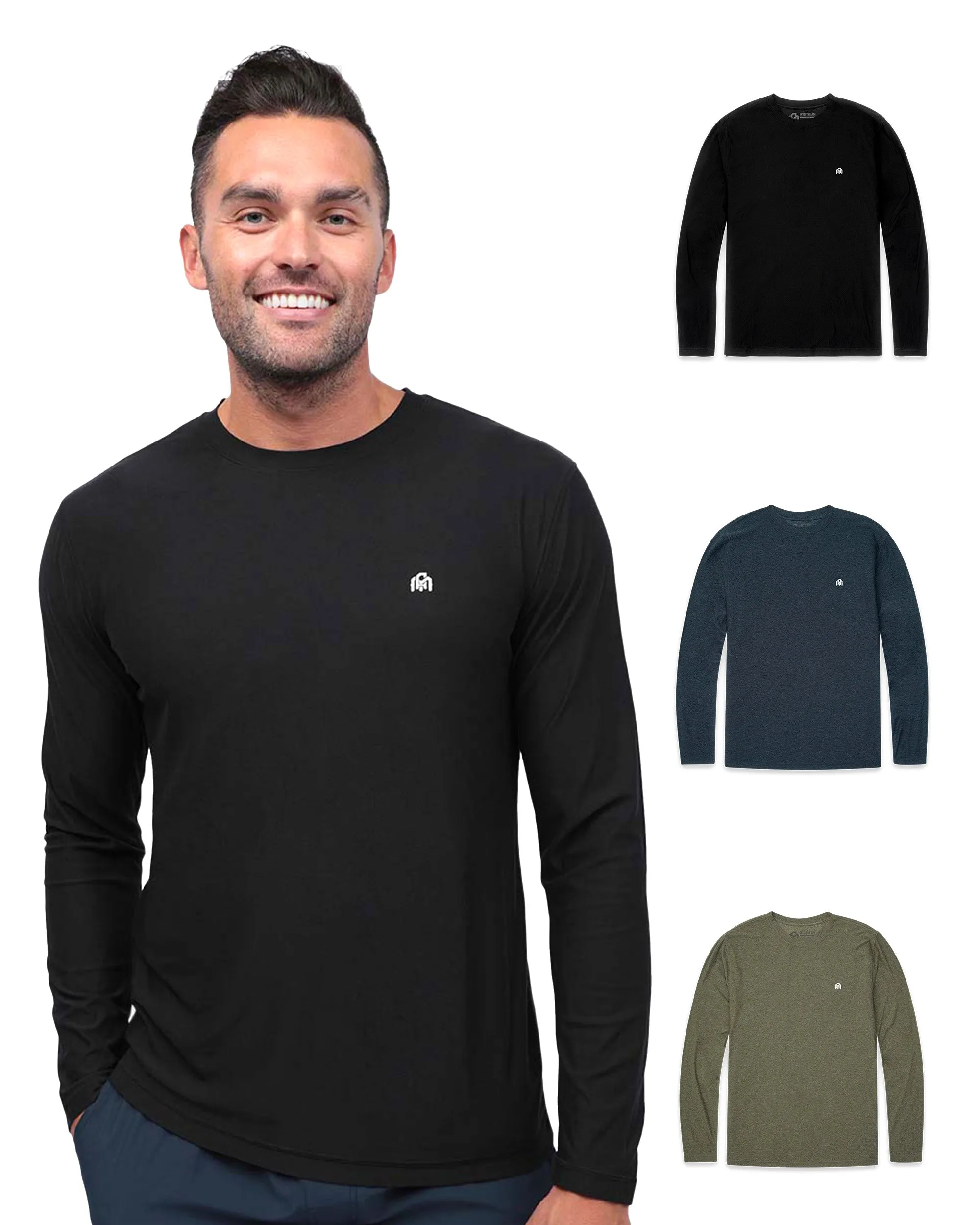 Long Sleeve Active Tee 3-Pack - Branded