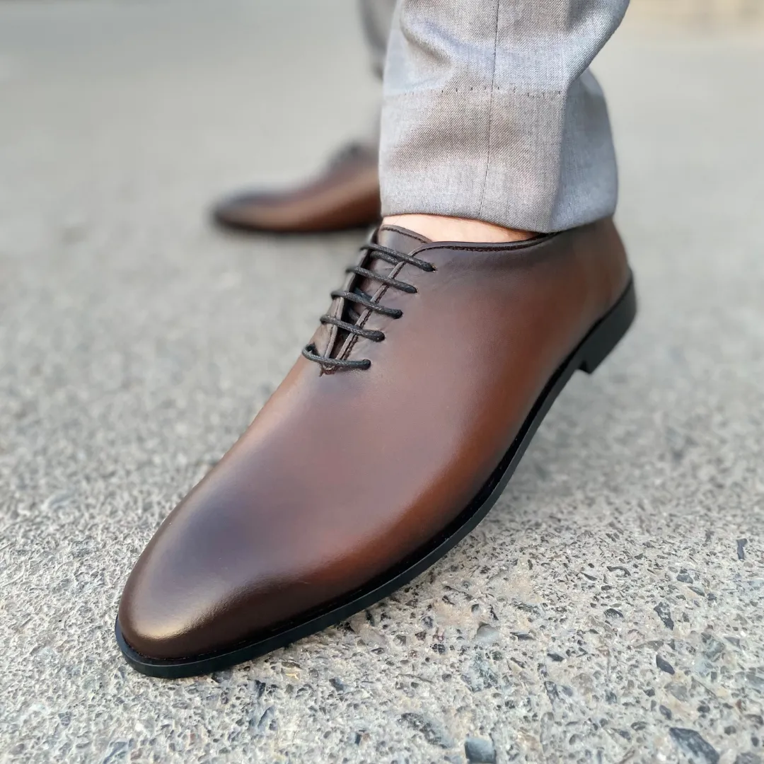 LS Pure leather Handmade Kingsman Shoes LS-508 BR