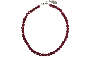 Magenta Quartz 8mm faceted beads