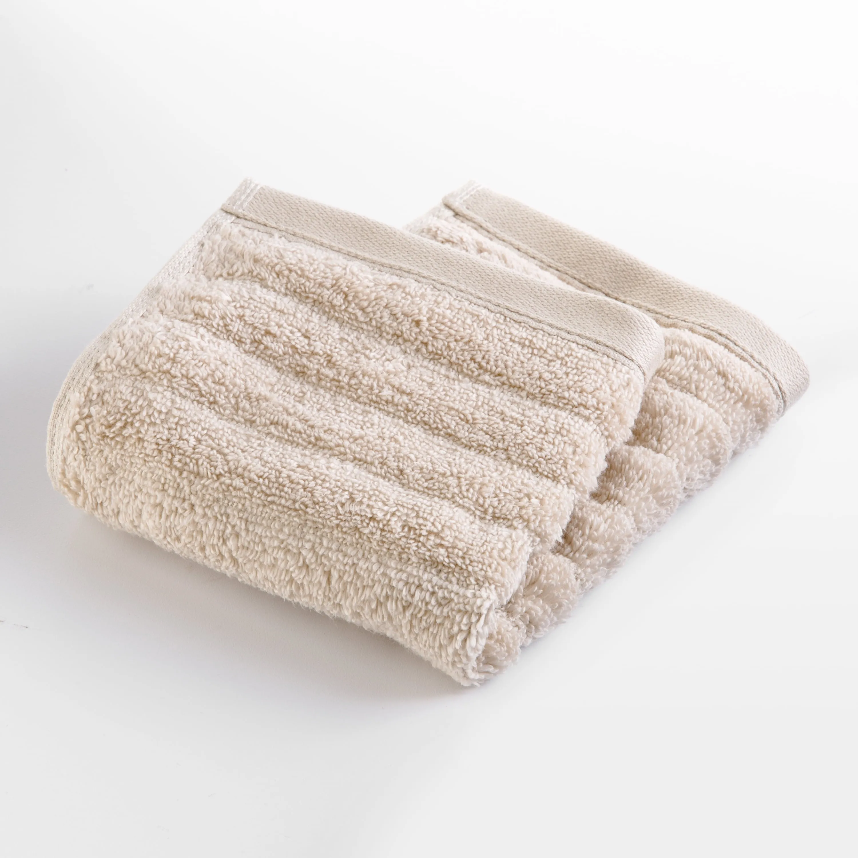 Mainstays Performance Anti-Microbial Textured 6 Piece Towel Set, Papyrus Beige