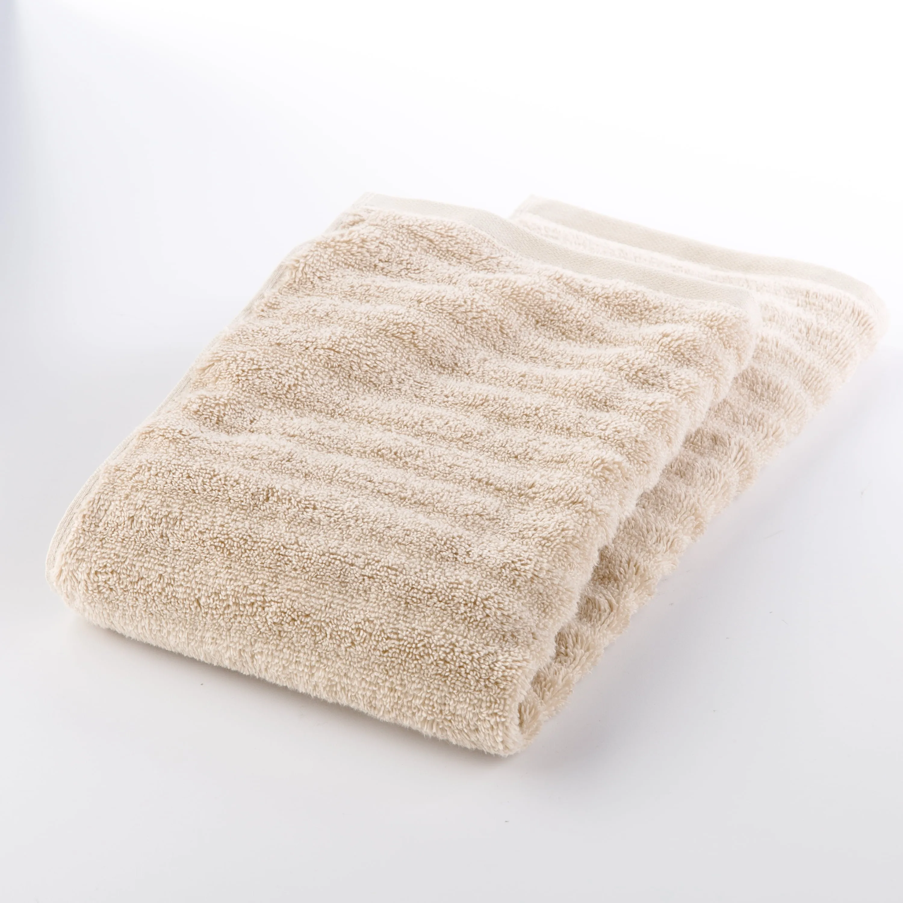 Mainstays Performance Anti-Microbial Textured 6 Piece Towel Set, Papyrus Beige