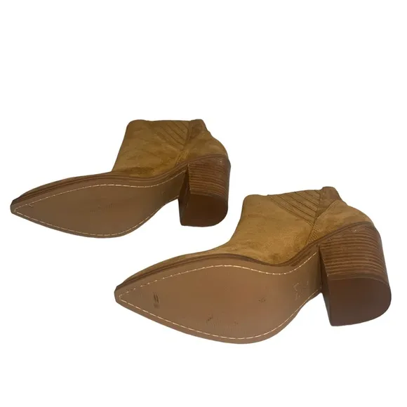 Marc Fisher Mlgardi Leather Suede Ankle Booties Women's