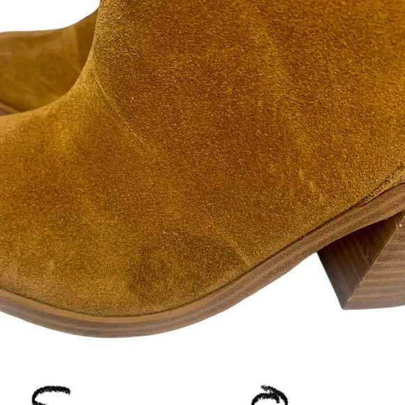 Marc Fisher Mlgardi Leather Suede Ankle Booties Women's