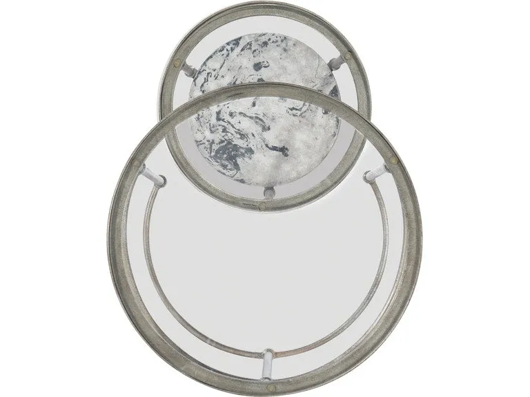 METAL AND GLASS NESTING TABLES