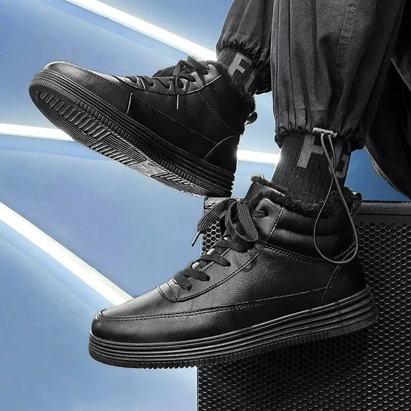 Military Fur Warm Shoes For Men