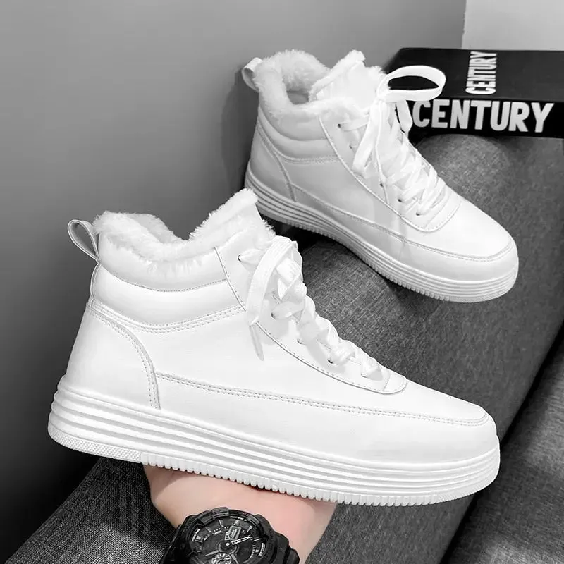 Military Fur Warm Shoes For Men