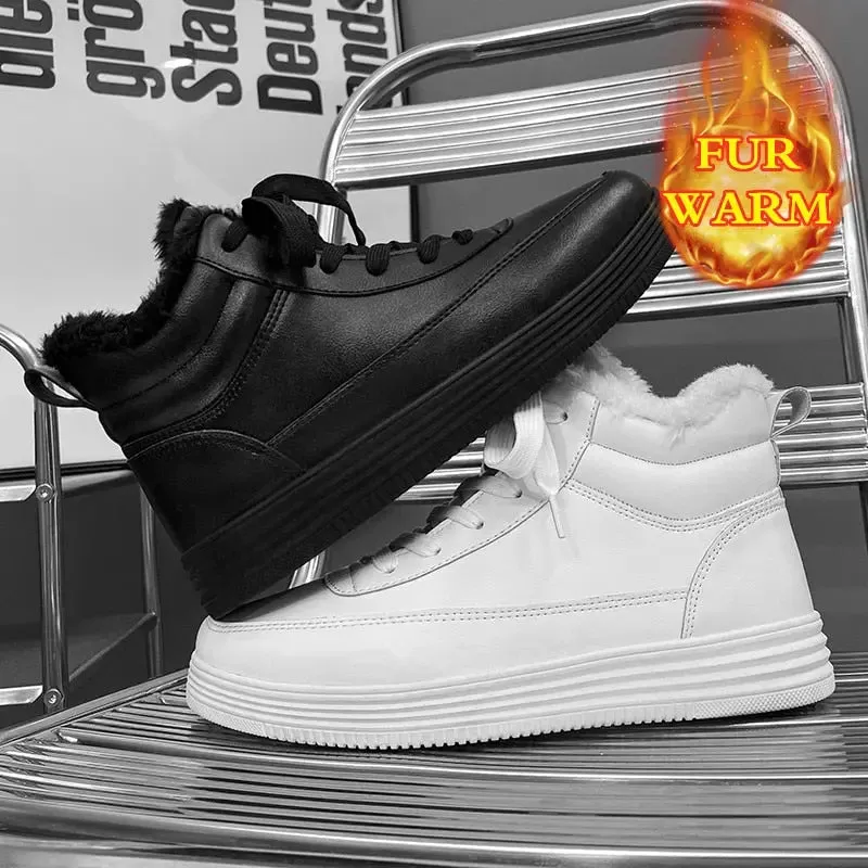 Military Fur Warm Shoes For Men