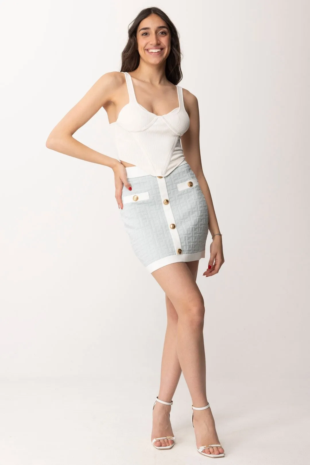 Minigonna Embossed