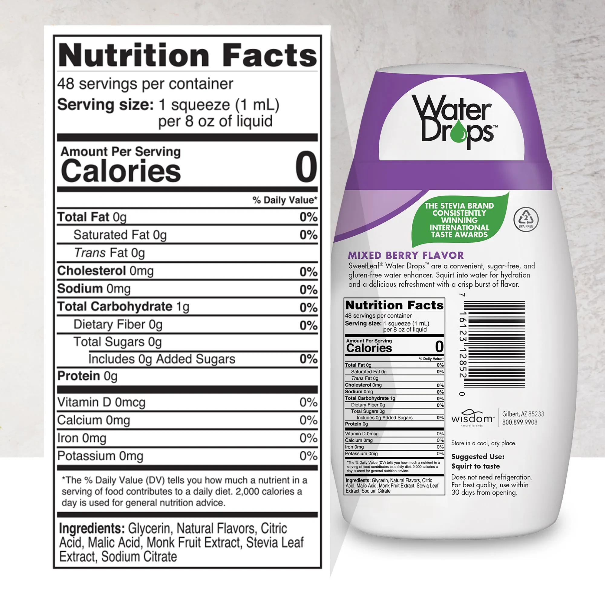 Mixed Berry Water Drops®, 1.62 oz