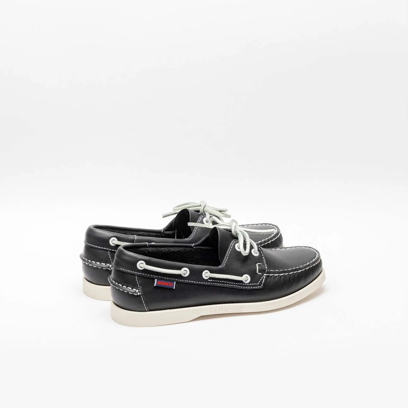 Mocassino da barca Sebago Docksides Portland in pelle blu
