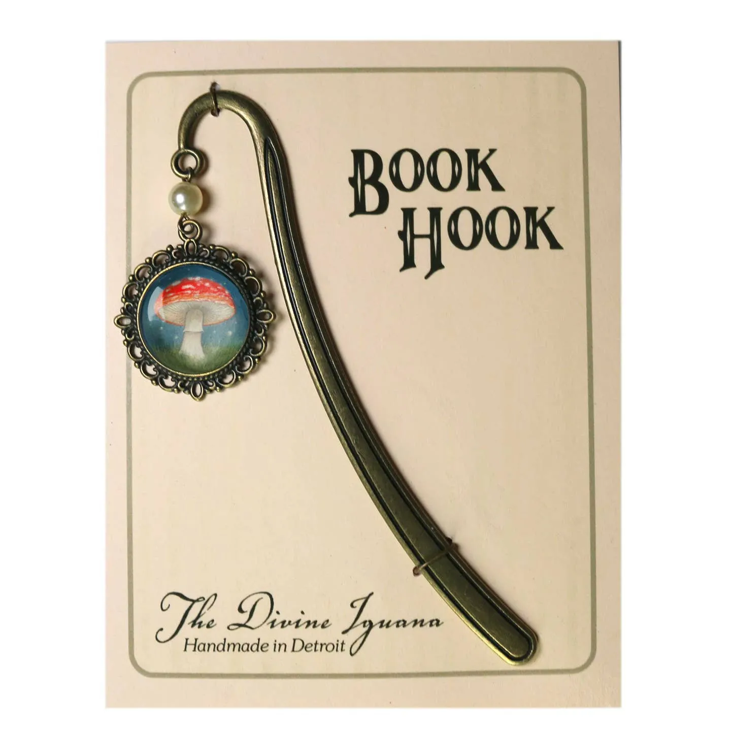 Moonlit Toadstool Book Hook