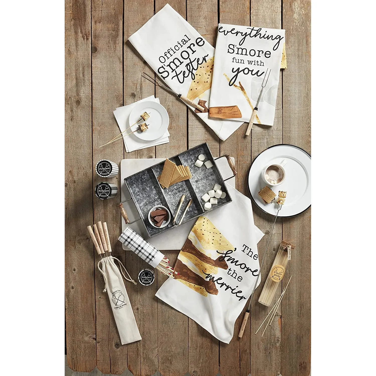Mud Pie S'More Tin Tray Set